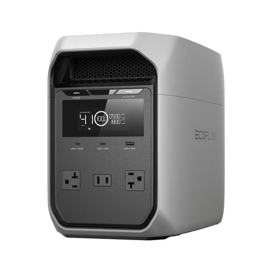 1800-Watt DELTA 3 Classic, 1024Wh LFP Portable Power Station, Home Backup, Camping, Push-Button Start Battery Generator