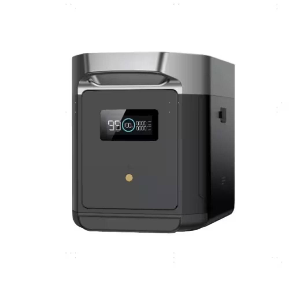 2400-Watt Output Push-Button Start 2048 Wh Capacity DELTA 2 Max Extra Battery for Home Backup, Outdoor Camping or Travel