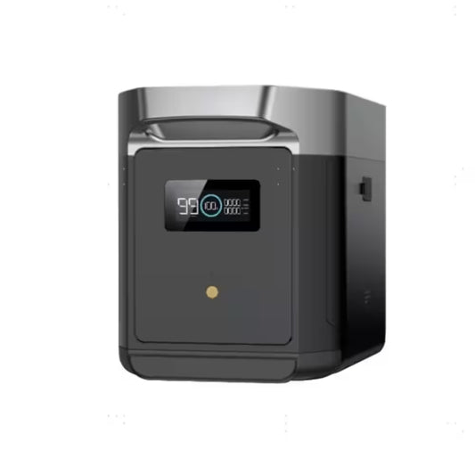 2400-Watt Output Push-Button Start 2048 Wh Capacity DELTA 2 Max Extra Battery for Home Backup, Outdoor Camping or Travel